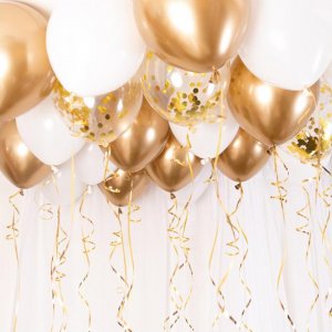Ballongtak - Guld/Chrome