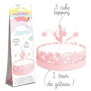 Cake wrapper & topper - Unicorn - ScrapCooking