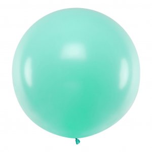Jätteballong Enfärgad - Mint - Storlek: 60cm