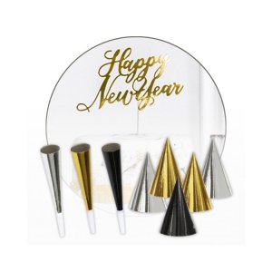 Nyårstillbehör Happy new year 10 pers