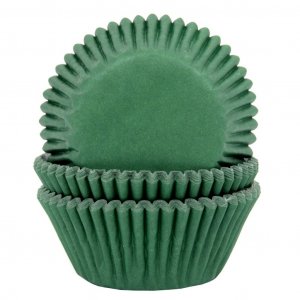 Muffinsformar - Mörkgröna - 50-pack