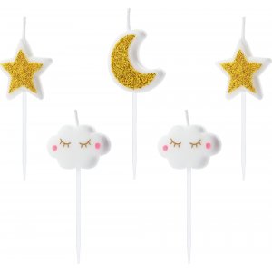 Tårtljus - Little star - 5-pack