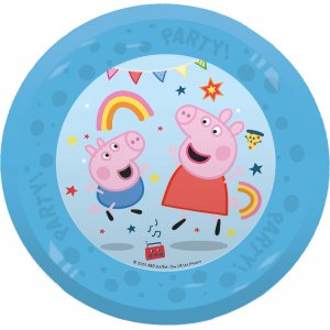 Återanvändbara plasttallrikar - Greta Gris - 4-pack