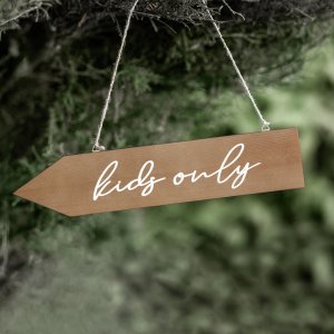 Träskylt - Kids Only