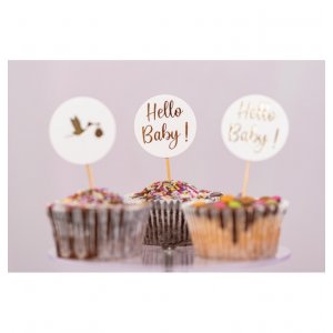 Cake Picks - Hello Baby - 6-pack