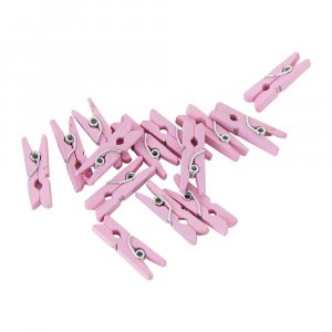 Miniklädnypor - Ljusrosa - 24-pack