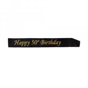 Ordensband - 50-årsdag - Svart/Guld
