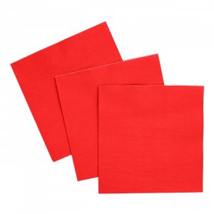 Små servetter - Röda - 24x24 cm - 20-pack