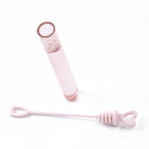 Bröllopsbubblor - Hjärtstav Rosa - 48-pack