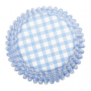 Muffinsformar - Rutiga - Blå - 54 st