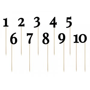 Picks - Svarta - 1-10