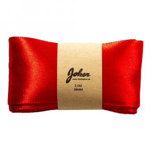 Sidenband - Röd - 3,8 cm x 2,5 m