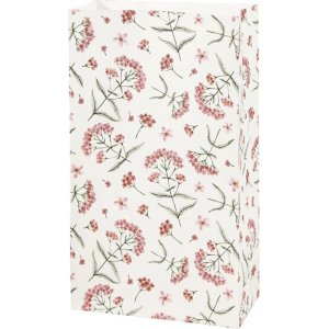 Presentppåsar - Blommor - Rosa - 8-pack