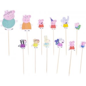 Cake picks- Greta Gris - 24-pack