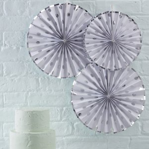 Pin Wheels - Silver Dots - 3-pack