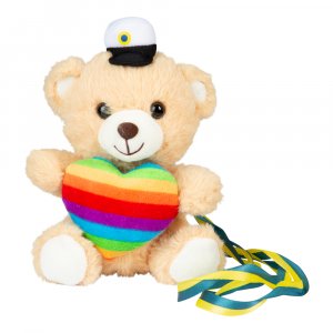 Studentdjur - Nallebjörn - Pride - 15 cm
