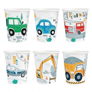 Pappmugg - Stadens trafik - 6-pack