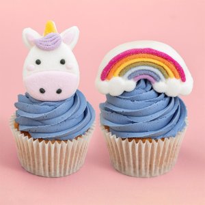 Marshmellowsdekorationer - Unicorns & Rainbows - 12 st