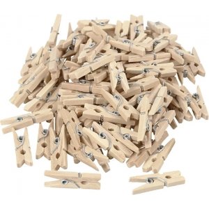 Miniklädnypor - Natur - 100-pack