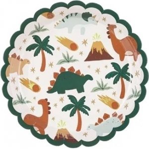 Papptallrikar - Dinosaurie - 6-pack