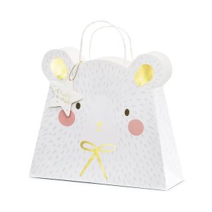 Presentpåse - 31,5 cm - Isbjörn