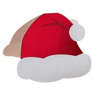 Placeringskort - Tomeluva - Santa hat