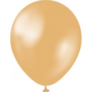 Miniballonger enfärgade - Premium 13 cm - Metallic Gold
