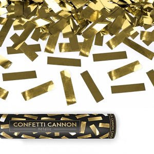 Konfettikanon - 40 cm - Guld