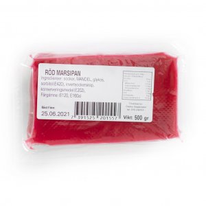 Marsipan - 500g - Röd