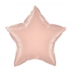 Folieballong - Stjärna - Roséguld