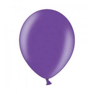 Ballonger - Metallic - Mörklila - 10 st
