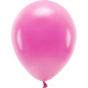 Enfärgade ballonger - Eco 30 cm - Fuchsia - 10-pack
