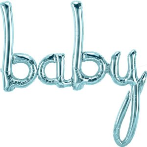 Folieballong - Baby - Pastellblå