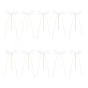 Cake Picks/Cake topper - Rosetter - Vita - 10-pack