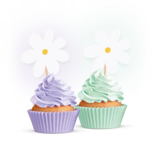 Cake picks - Prästkragar - 12-pack
