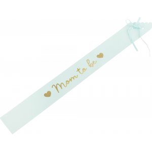 Sash - Mom to be - Tiffanyblå/Guld