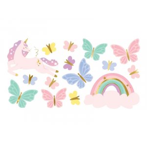Tatueringar - Unicorn / Fjärilar - 15 st