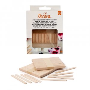 Glasspinnar - 9,3 cm - 100-pack