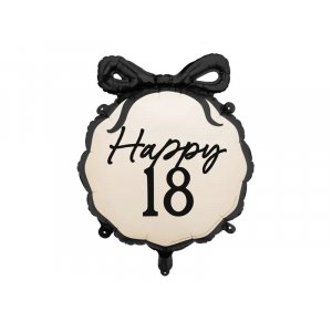 Rund folieballong - Nude - Happy 18