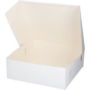 Tårtbox - Vit - 25x25x10 cm