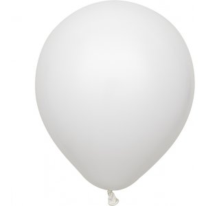 Ballonger enfärgade - Premium 30 cm - White - 10-pack