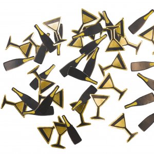Paperskonfetti 20st, Champagneglas 2cm
