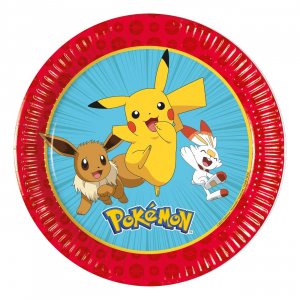 Papptallrikar Pokémon 20 cm 8-pack