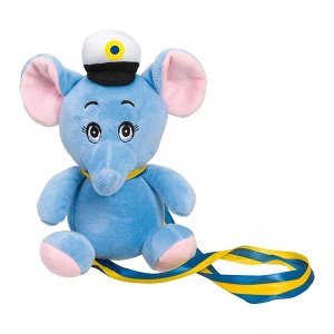 Studentnalle - Elefant - Blå - 18 cm