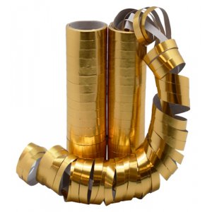 Serpentiner - Metallic - Guld - 2-pack