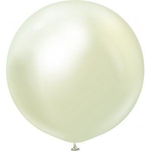Ballonger enfärgade - Premium 60 cm - Green Gold Chrome