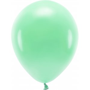 Enfärgade ballonger - Eco 30 cm - Mint - 10-pack
