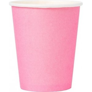 Pappmuggar - Ljusrosa - 8-pack
