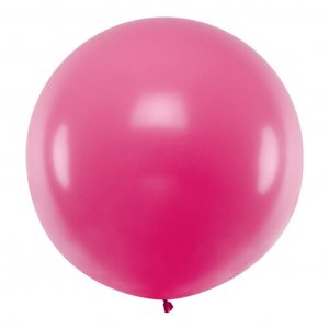 Jätteballong Enfärgad - Hot Pink - Storlek: 60 cm
