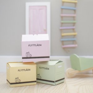 Miniflyttlåda - 3-pack - Pastell